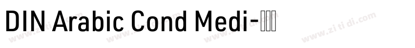 DIN Arabic Cond Medi字体转换